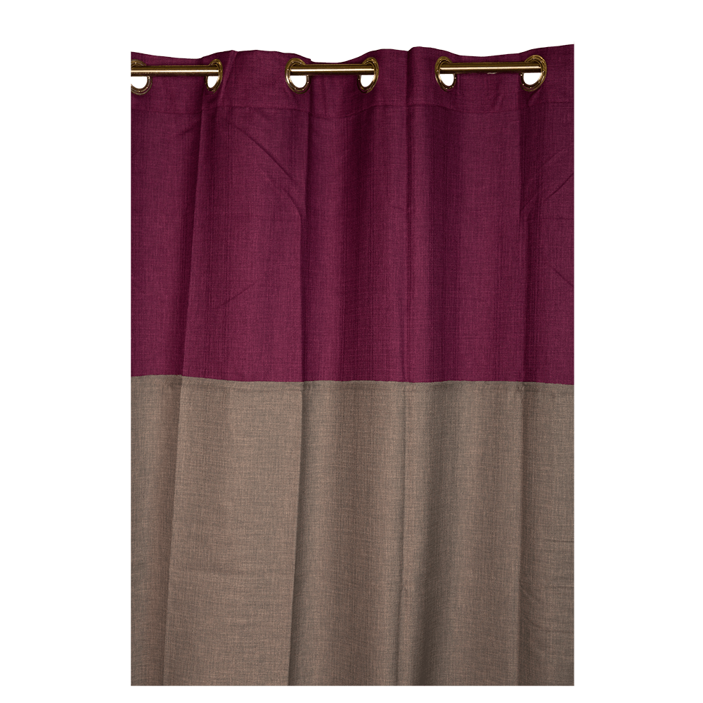 Draperie Ösenschal 2403, gri/mov, poliester, 135 x 245 cm