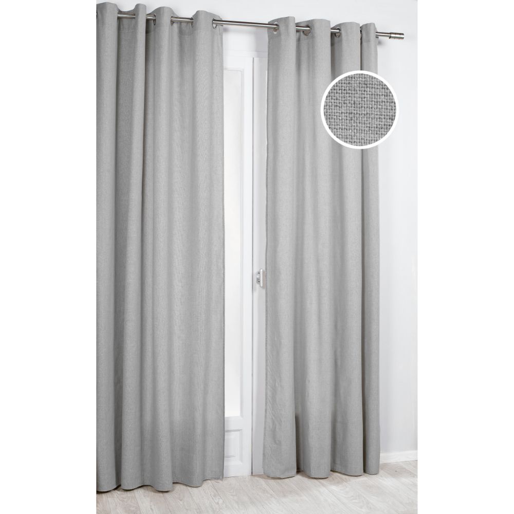 Draperie Precieux 57187, 100% poliester, gri 090, 140 x 260 cm