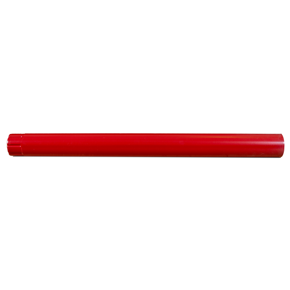 Burlan metalic, 88 mm, rosu RAL 3011, L = 1 m