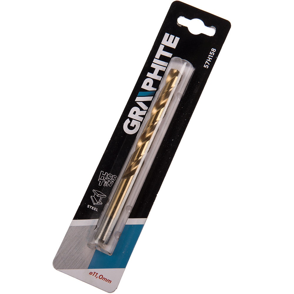 Burghie Graphite, HSS-TiN, pentru metal, 11 mm