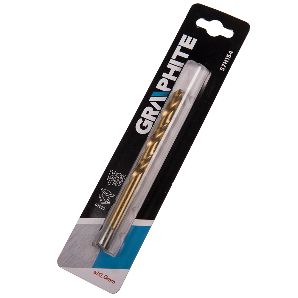 Burghie Graphite, HSS-TiN, pentru metal, 10 mm