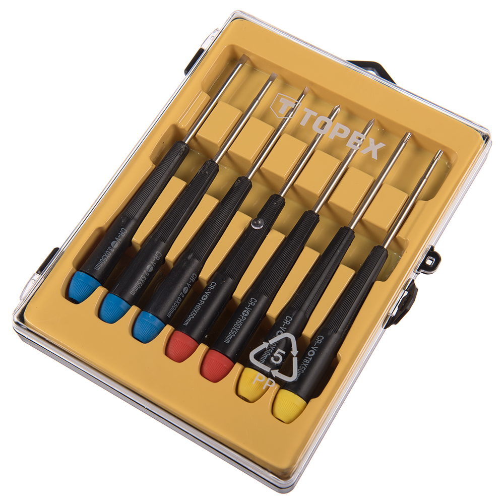 Set surubelnite de precizie Topex, 7 buc