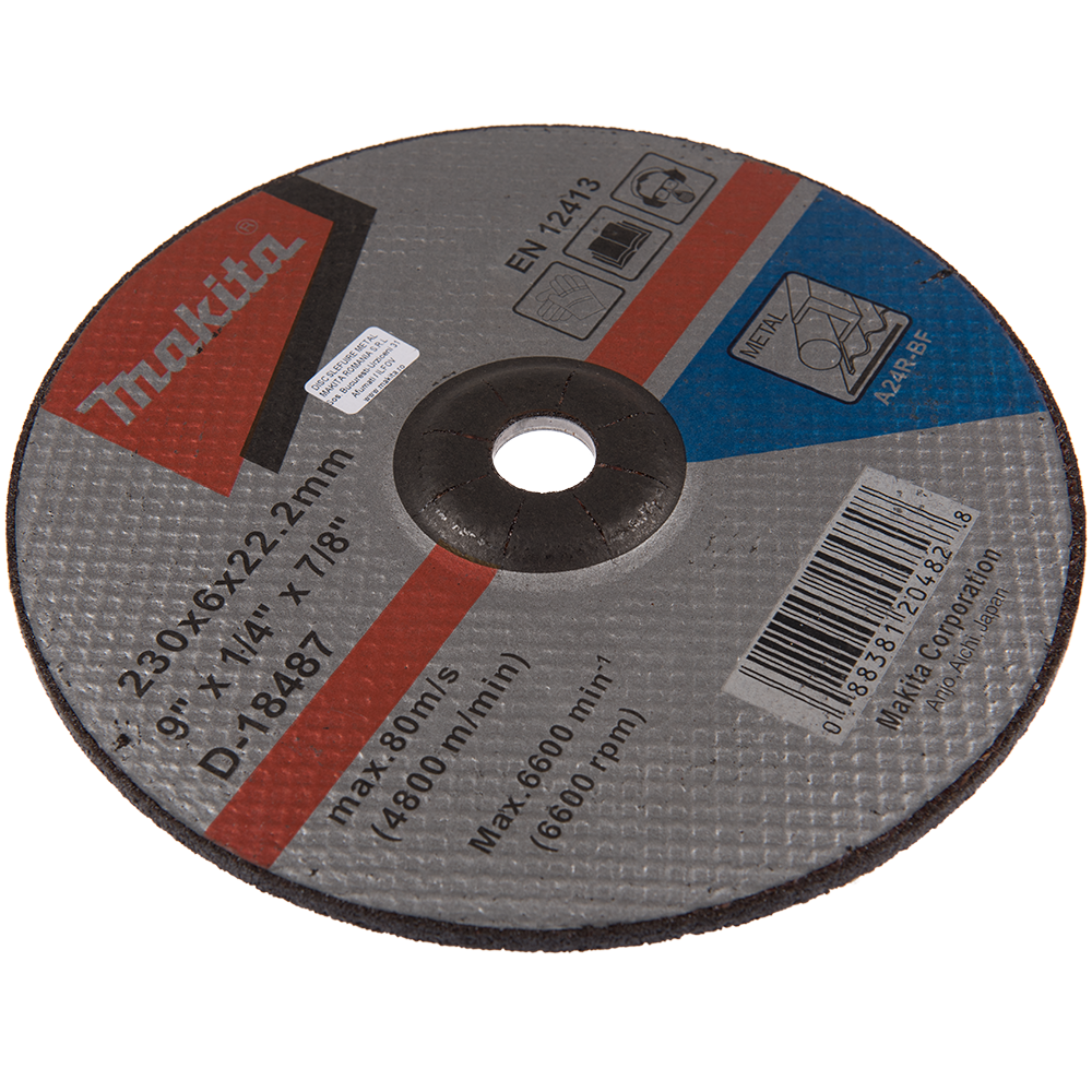 Disc slefuire metal, Makita D-18487, 230 x 22.2 x 6 mm