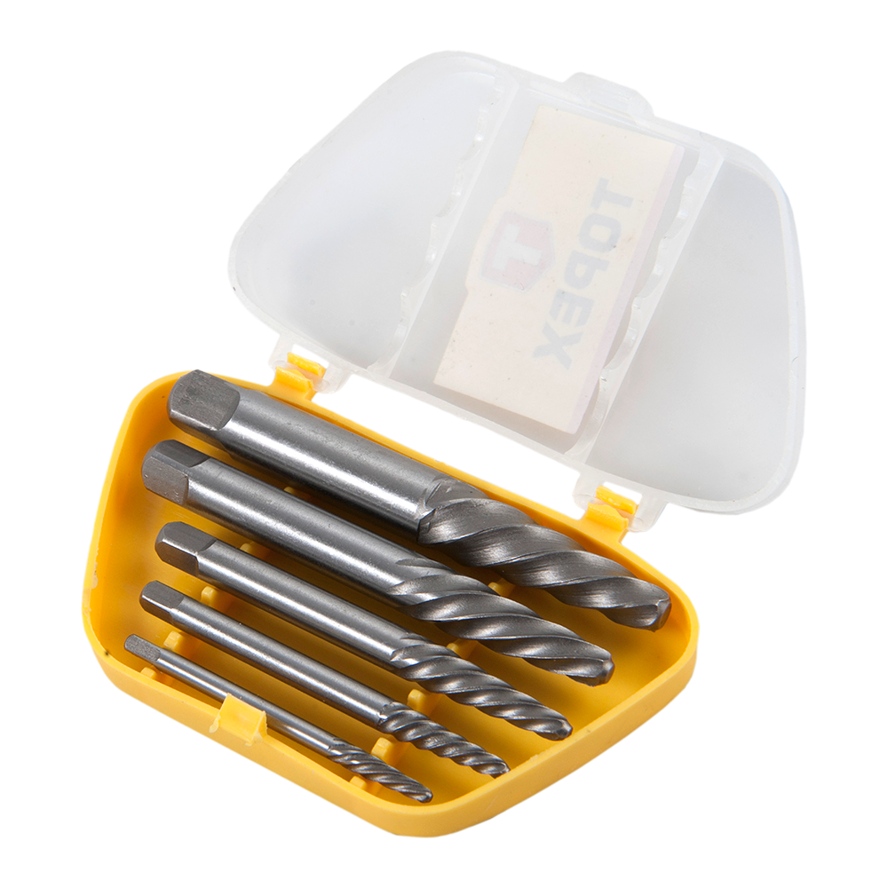 Set extractoare suruburi, Topex, Ø 3,3 - Ø 19,0 mm, 5 buc