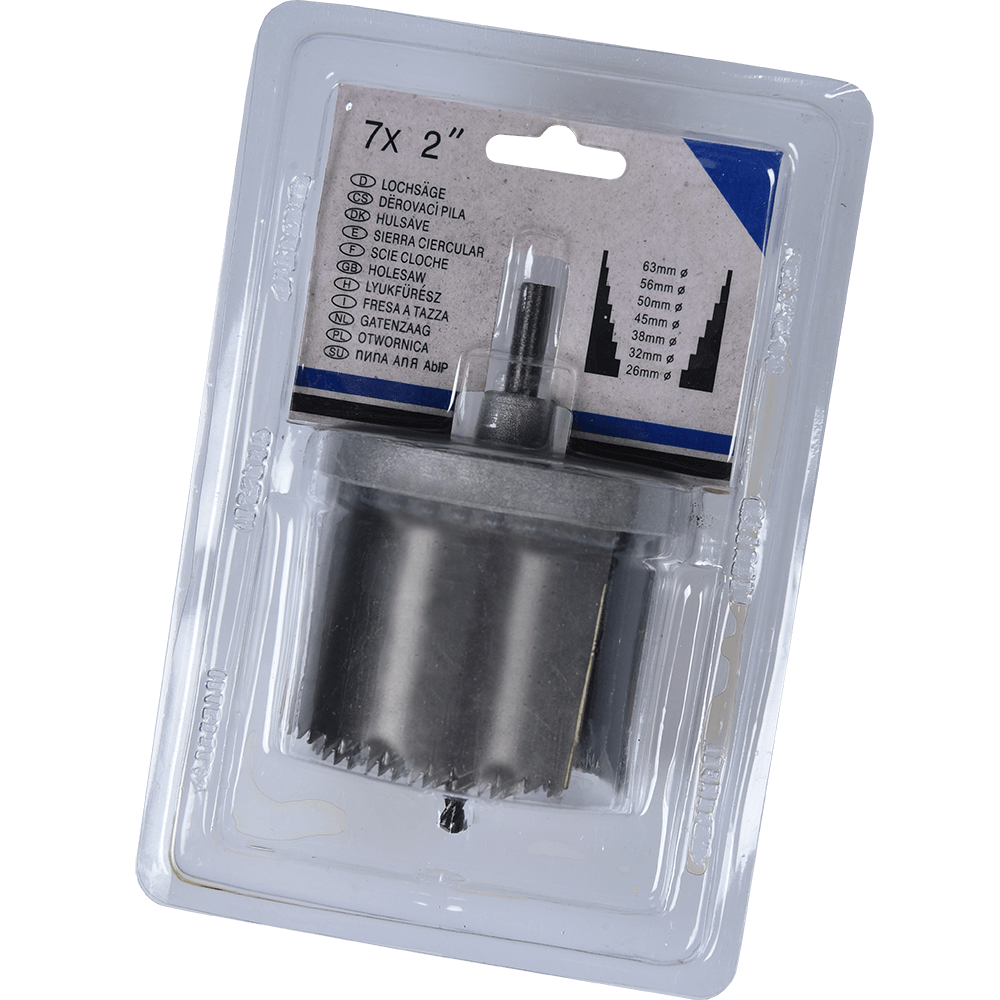 Set 7 carote Primo, pentru lemn, cu burghiu centrare, 28-63 mm