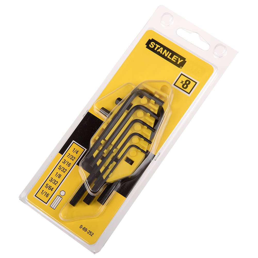 Set chei imbus Stanley 0-69-252, 1/16-1/4, 8 piese