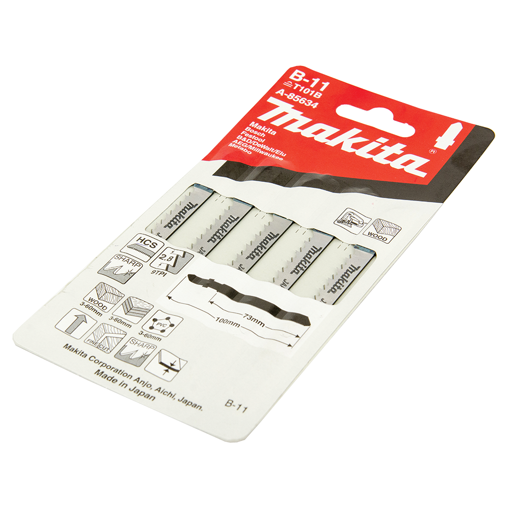 Set 5 lame fierastrau Makita, 75 mm