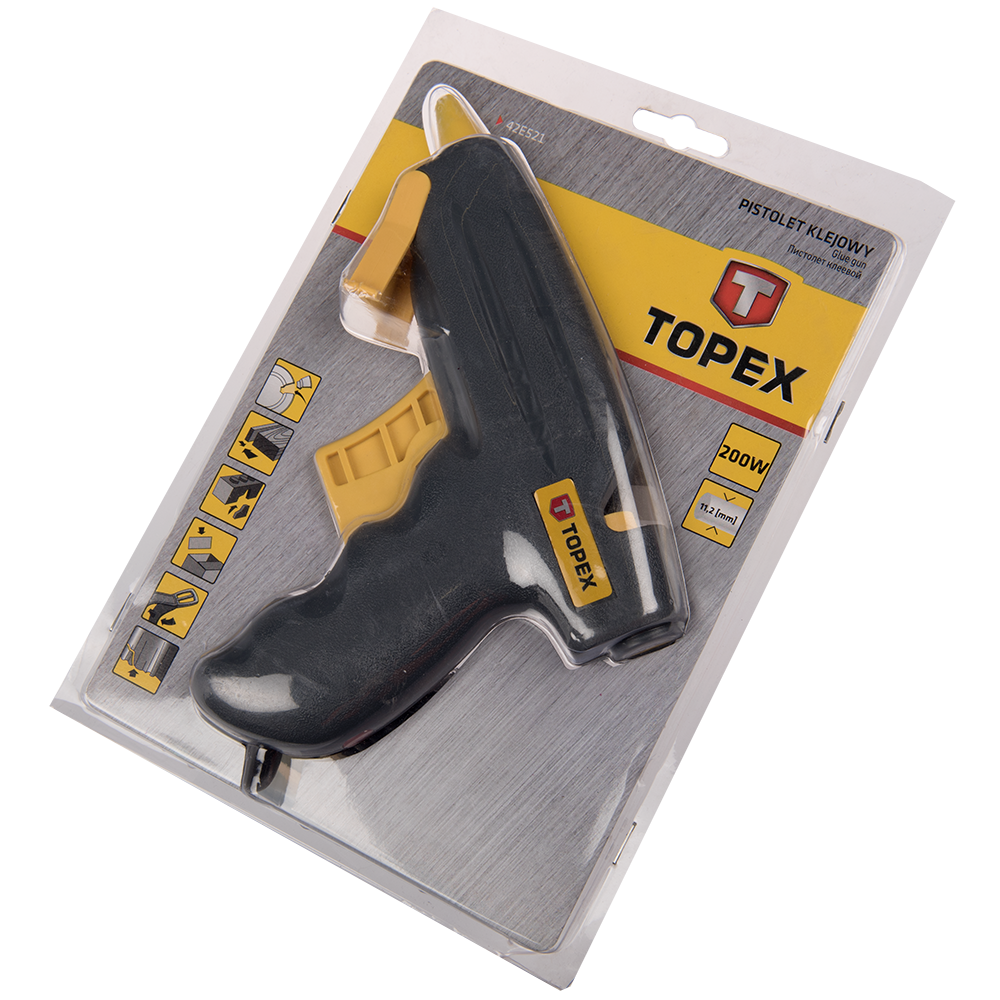 Pistol de lipit cu baghete PVC/PE Topex 42E521, 200W, 230V