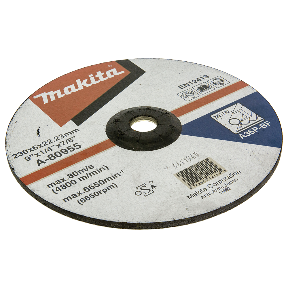 Disc slefuire otel Makita, 230 mm, granulatie A36P X
