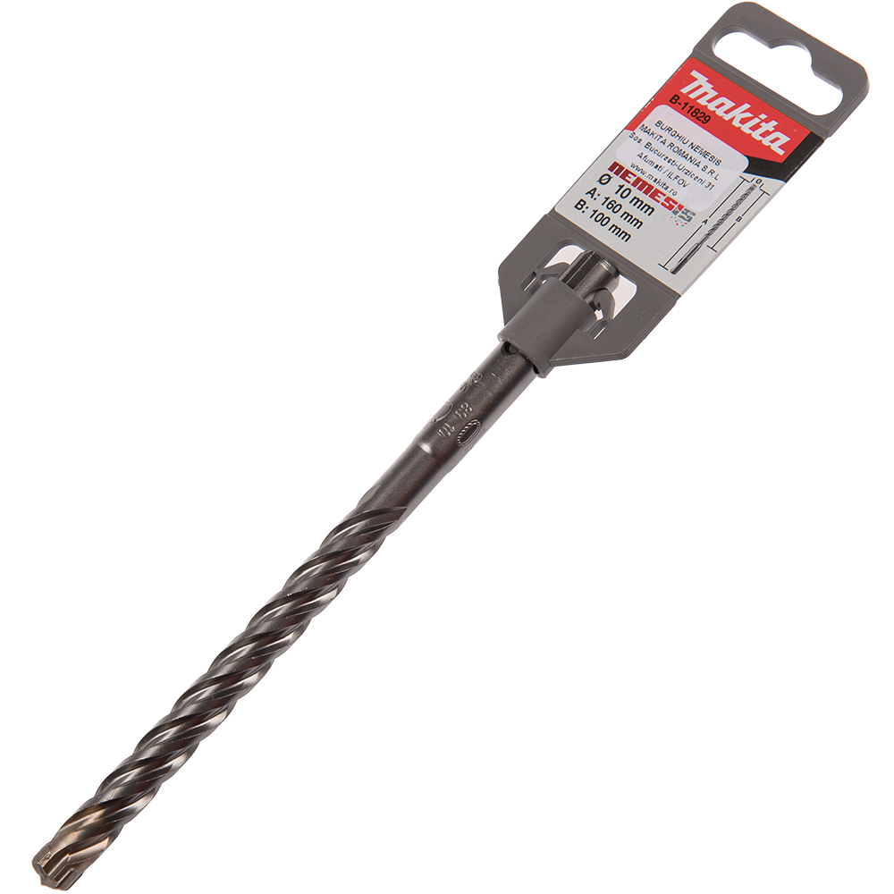 Burghiu 4 taisuri Makita Nemesis, SDS-Plus, pentru beton, 10 mm