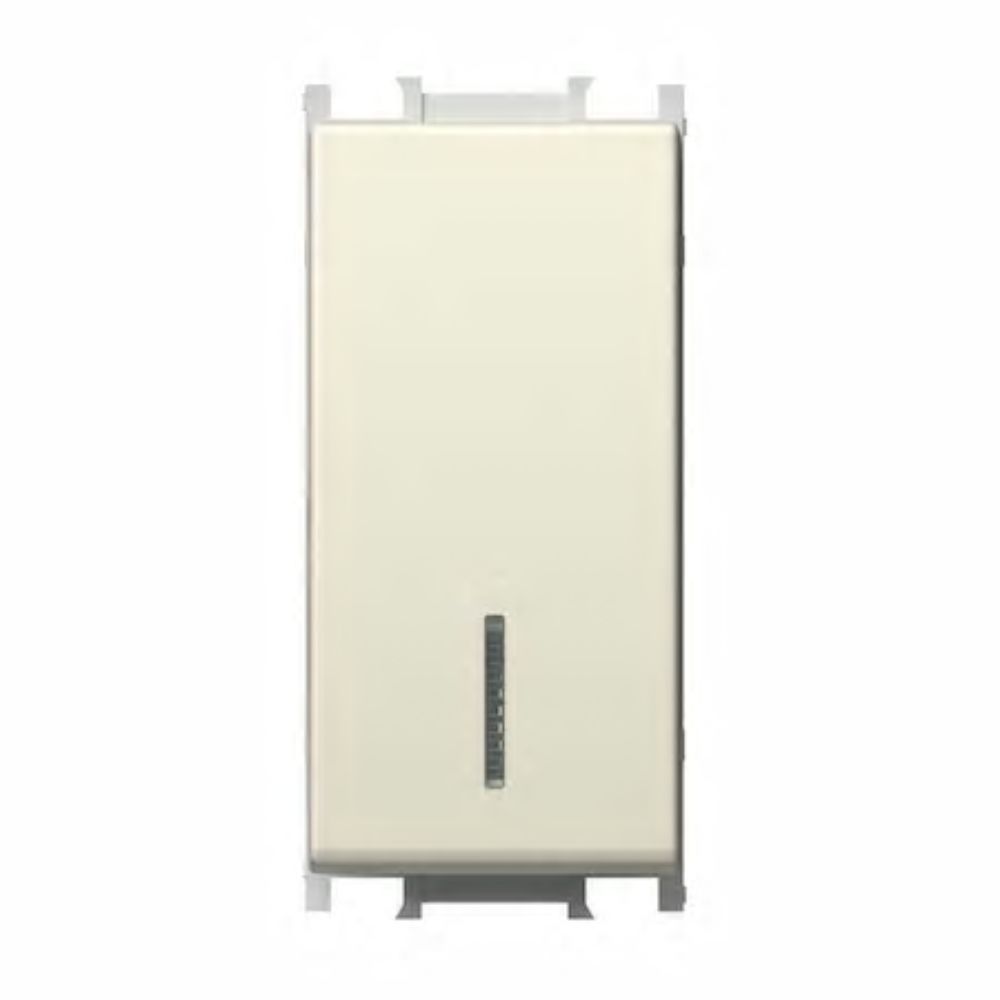 Modul intrerupator simplu LED TEM, bej, 220-240V AC