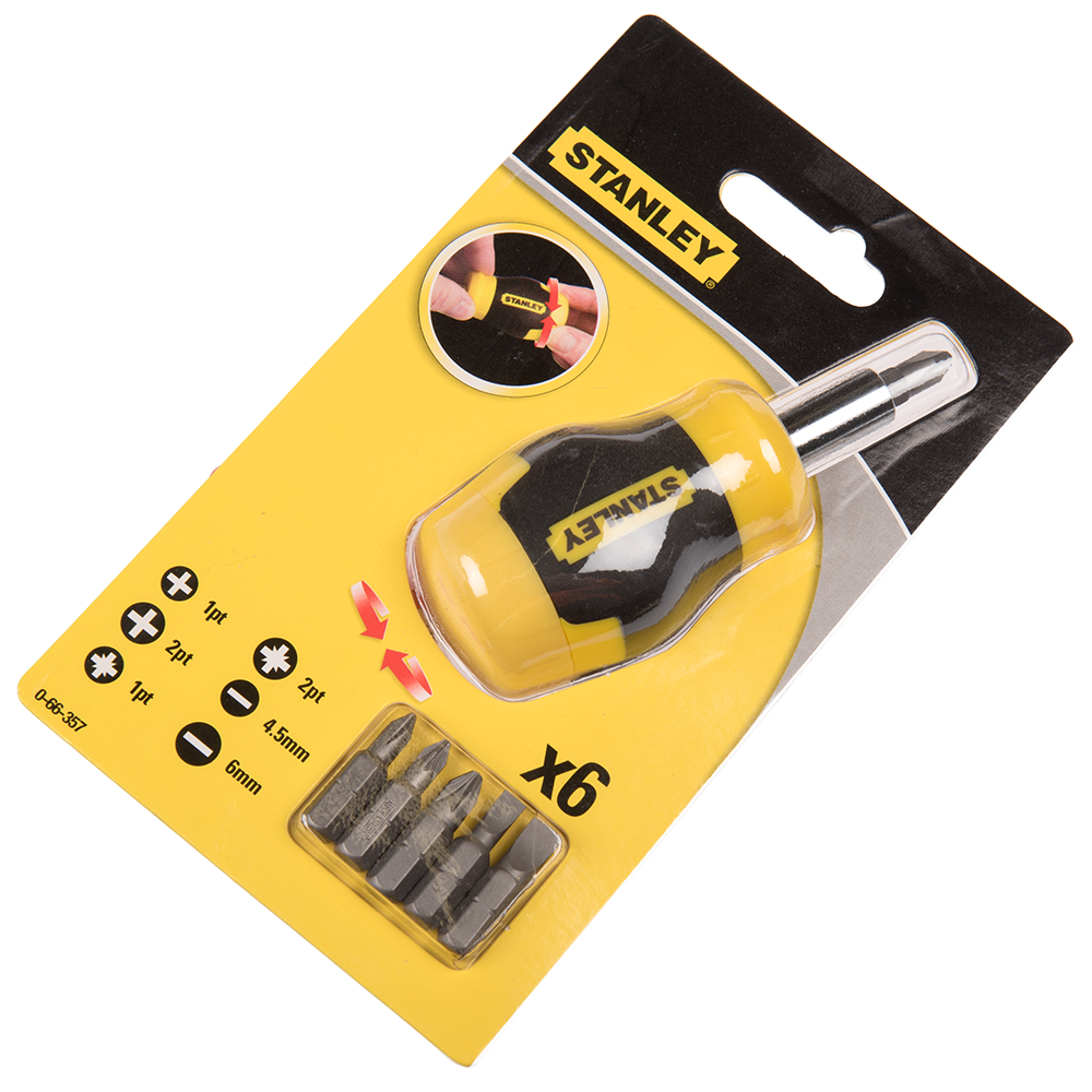 Surubelnita multibit Stanley, 6 capete