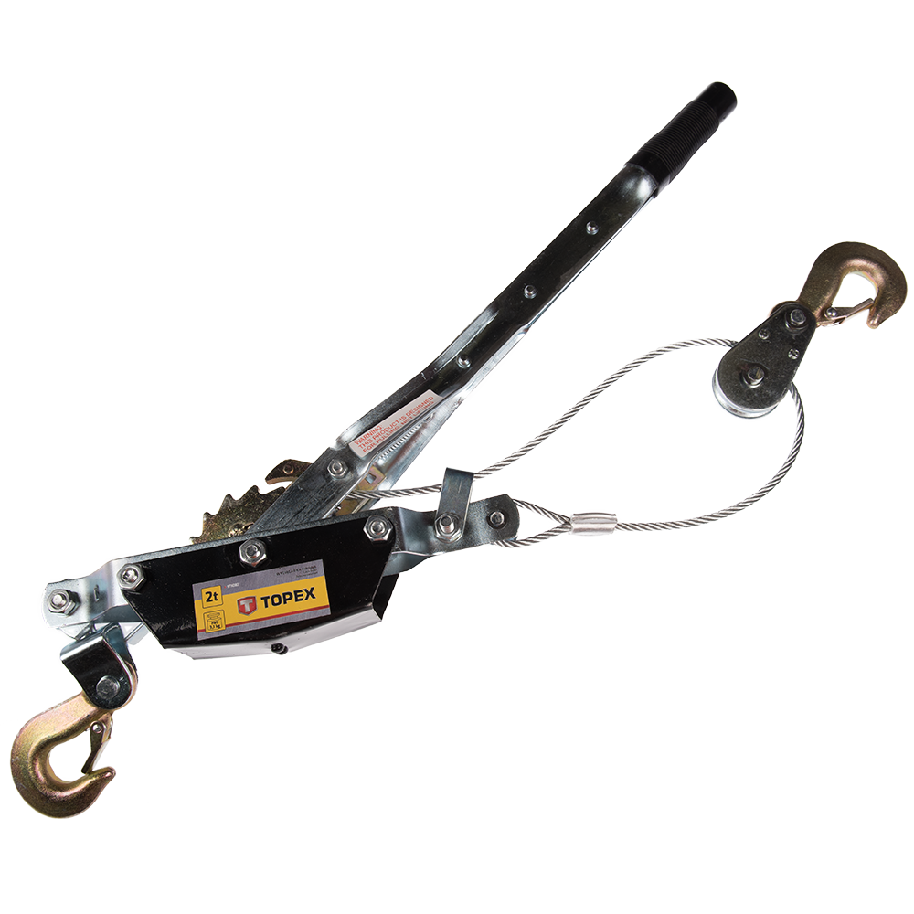 Palan manual cu cablu si frana Topex 97X080, 2000 kg, 2.5 m