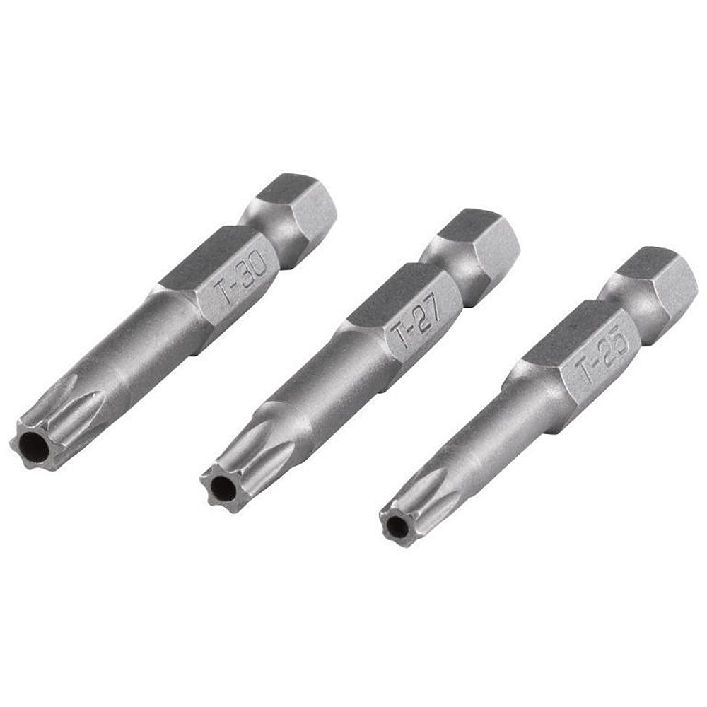 Set capete surubelnite Wolfcraft, TX 25-27-30, 3 piese, 50 mm