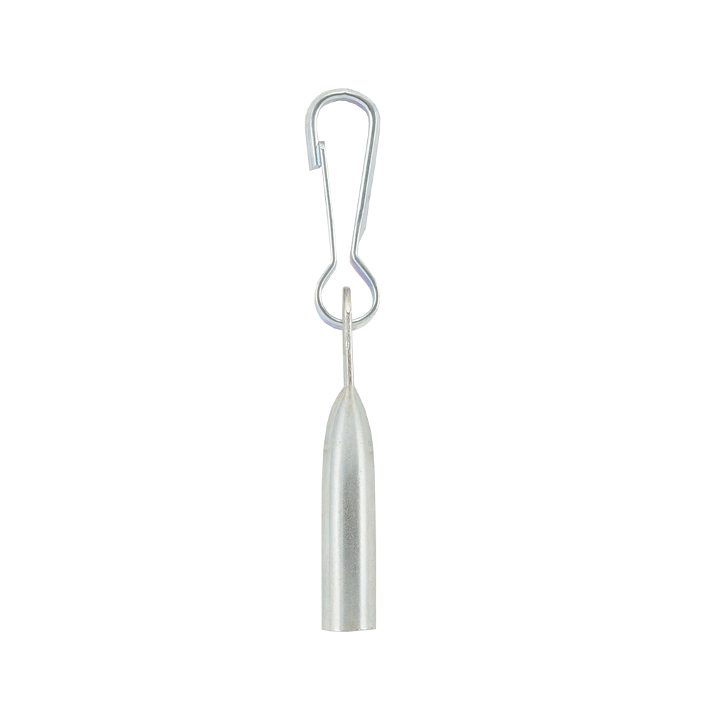 Capac pentru cablu cu carabina, metal, ø 8 mm, 5 buc