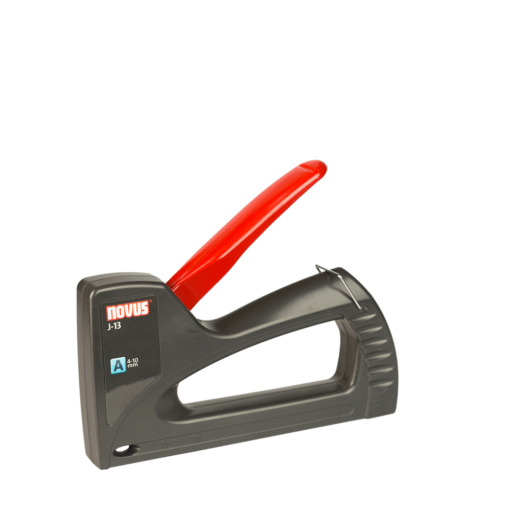 Capsator manual, plastic ABS, pentru tapiterie, Novus J-13, pentru capse A, H, 53 sau 37, 4 - 10 mm