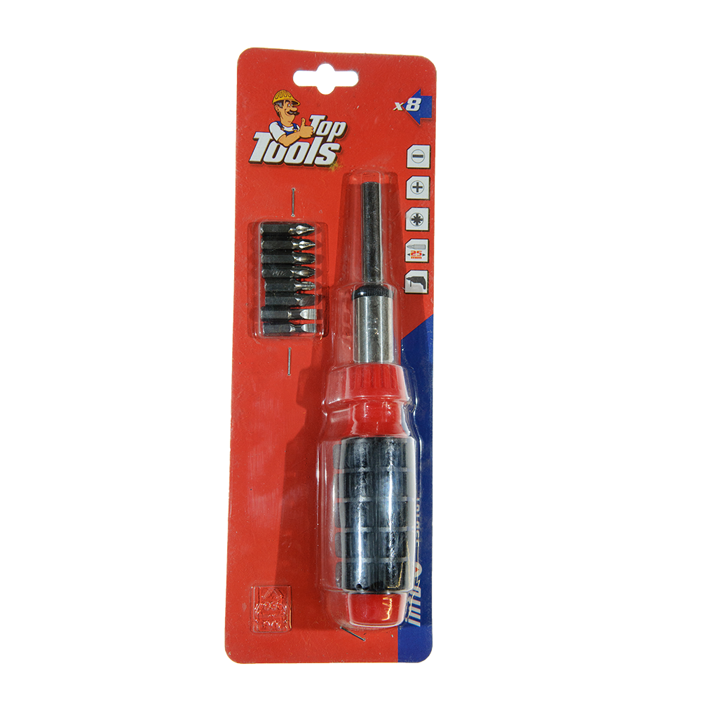 Set 9 varfuri surubelnita Top Tools, cu maner