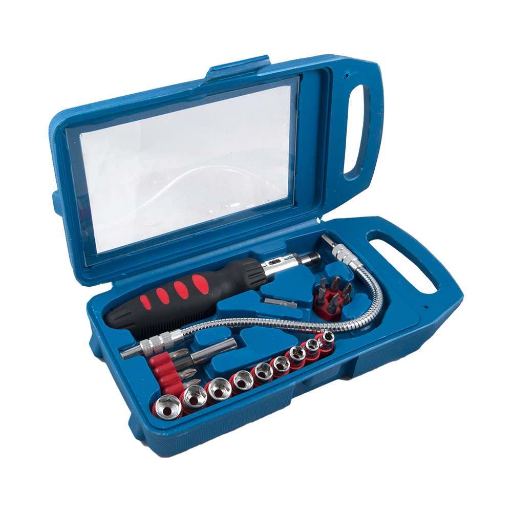 Set 22 varfuri si tubulare surubelnita Top Tools, cu maner