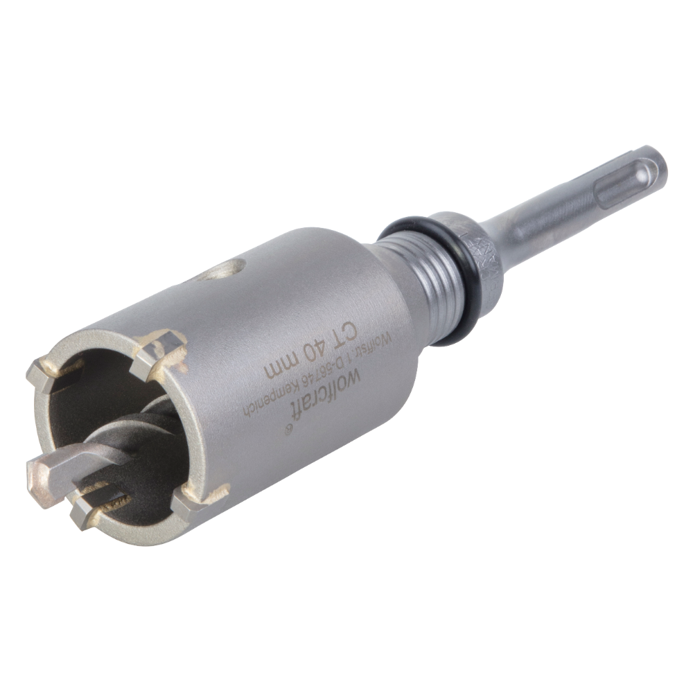 Carota Wolfcraft, SDS-Plus, pentru beton,  burghiu centrare, 40 mm