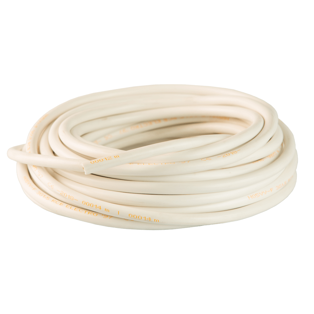 Cablu electric MYYM / H05VV-F, 3x1,5 mm, 10 m, alb