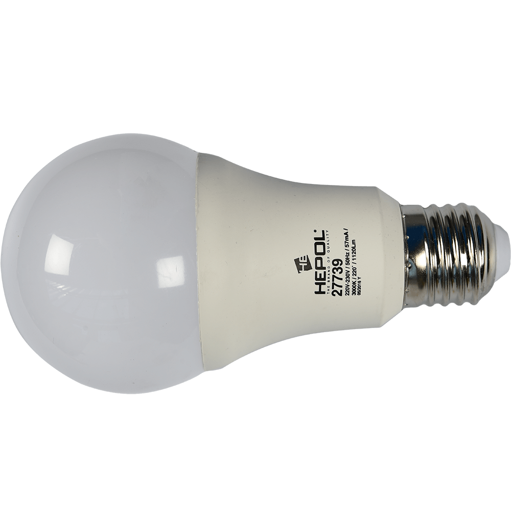 Bec LED Hepol dimabil A60, rotund, E27, 12 W, 1120 lm, lumina calda 3000K