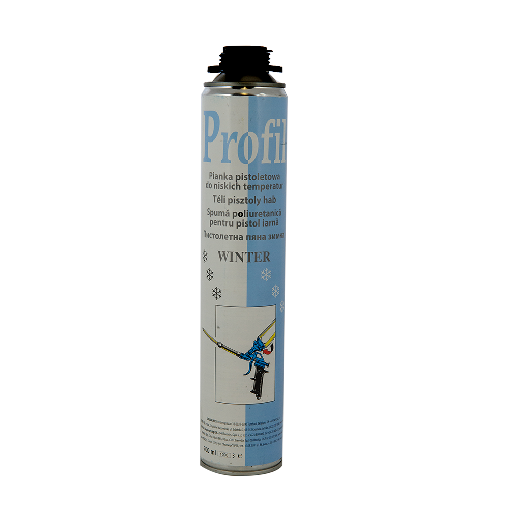 Spuma poliuretanica de teava “pentru iarna” cu pistol, 700 ml, Soudal