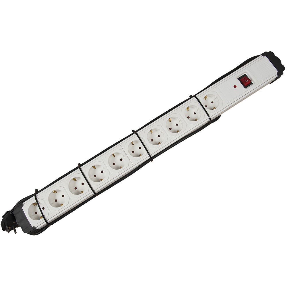 Prelungitor cu protectie 10P, 16A, 3*1MMp, 2M, alb