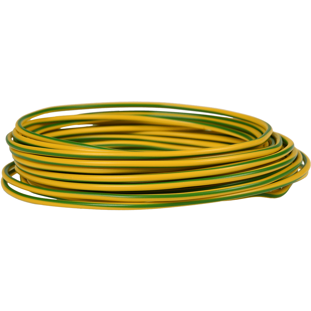 Rola conductor electric FY / H07V-U 1x4 mmp verde-galben 10 m