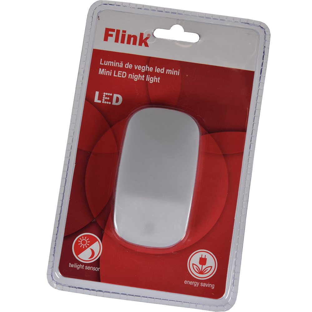 Lampa de veghe Flink mini mouse, cu senzor crepscular, 2 x 0.4 W