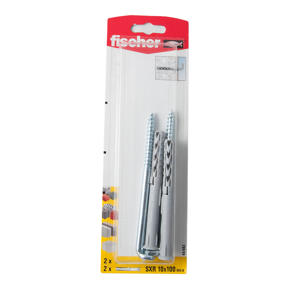 Diblu din nailon cu surub L, Fischer SXR, 10 x 100 mm, 7 x 125 mm, 2 buc