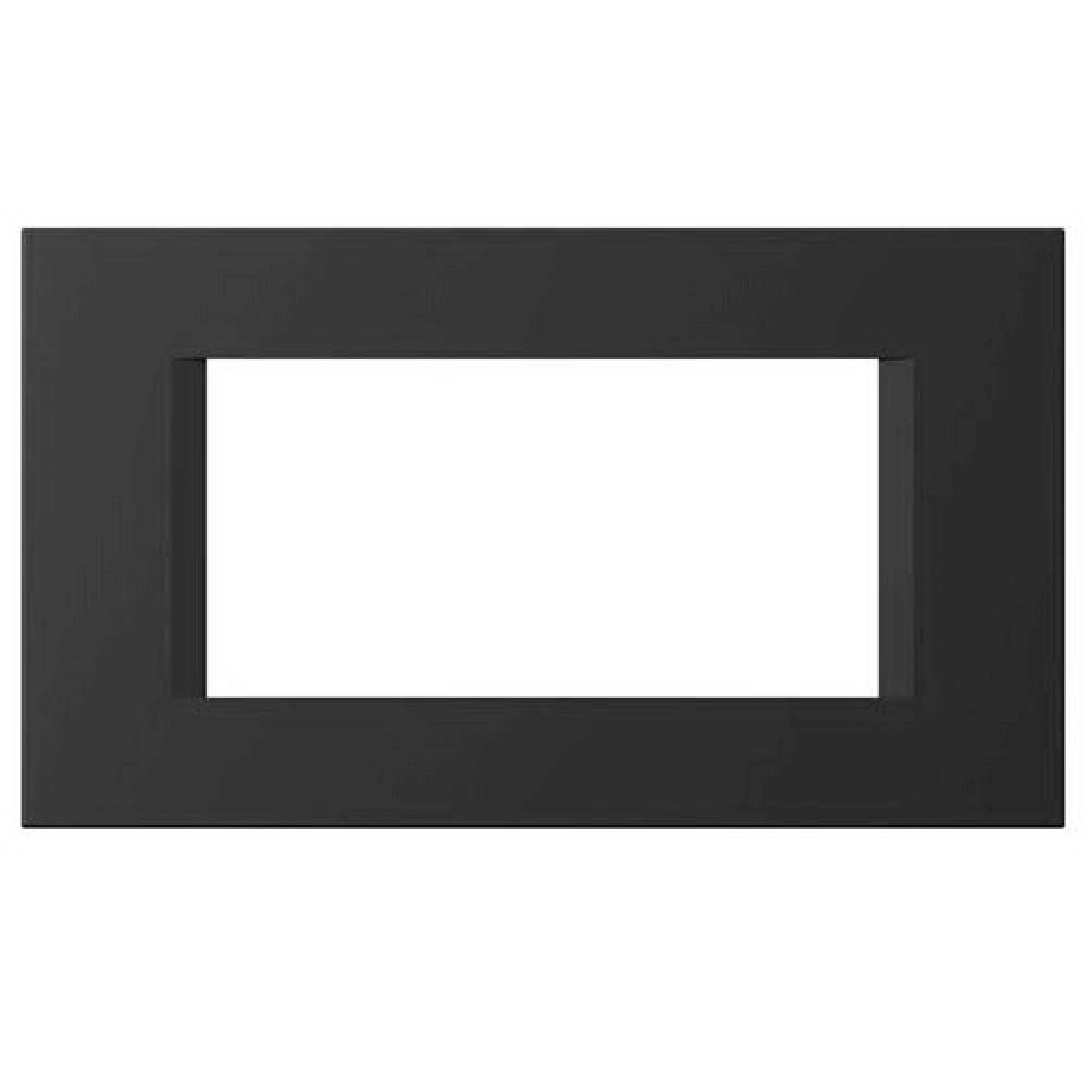 Rama ornamentala, Modul Line, 4 module, termoplastic, negru