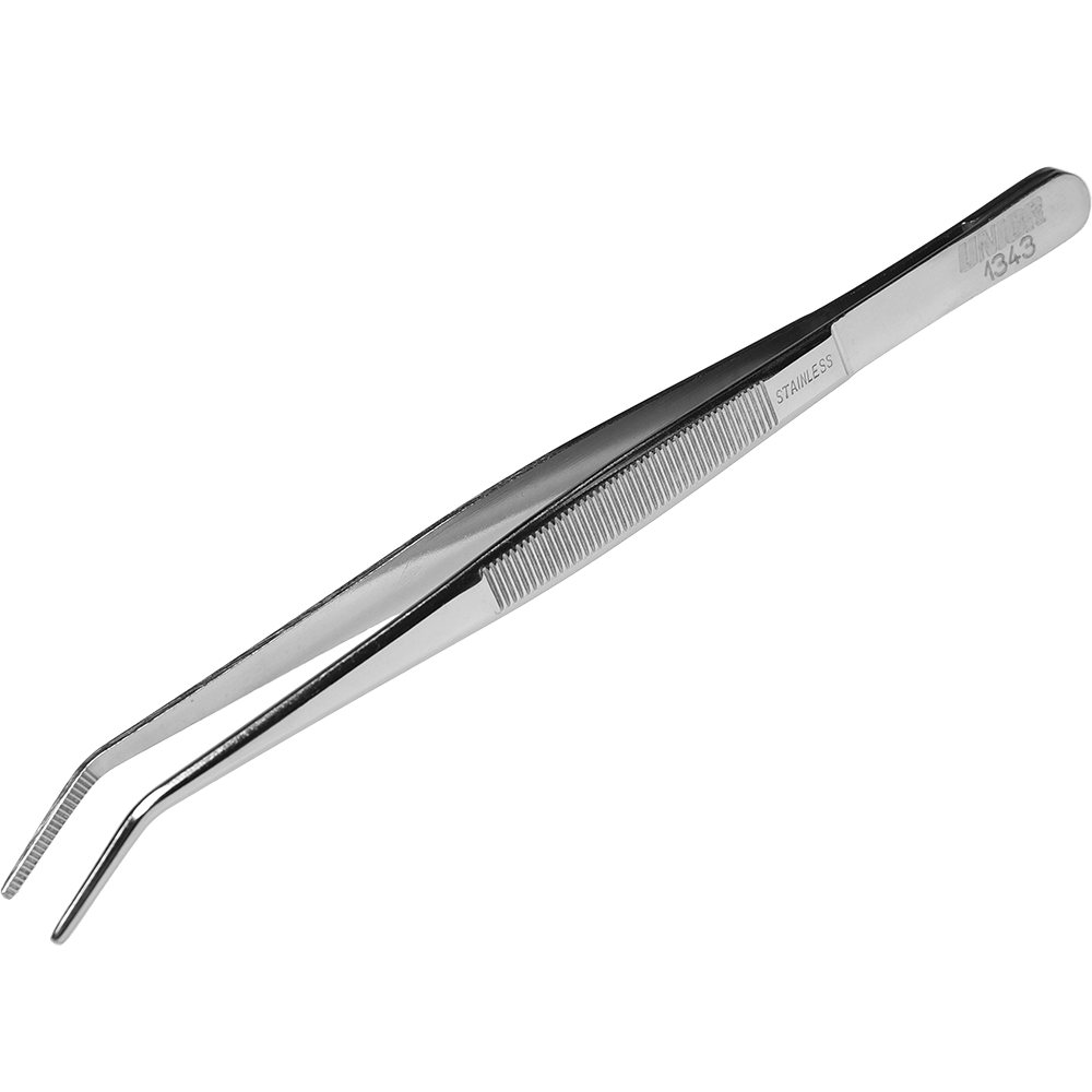 Penseta plata cu varfuri indoite Unior, 155 mm