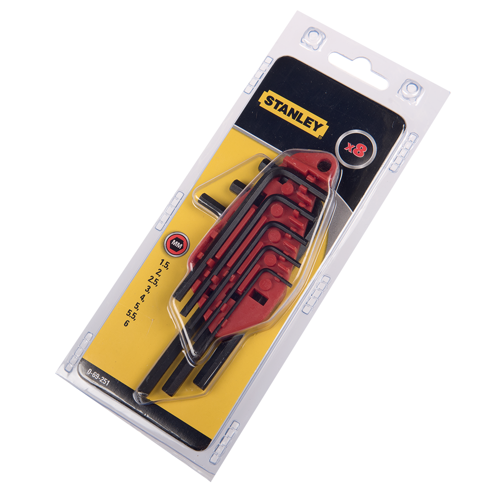 Set chei imbus Stanley 0-69-251, 1.5-6 mm, 8 piese