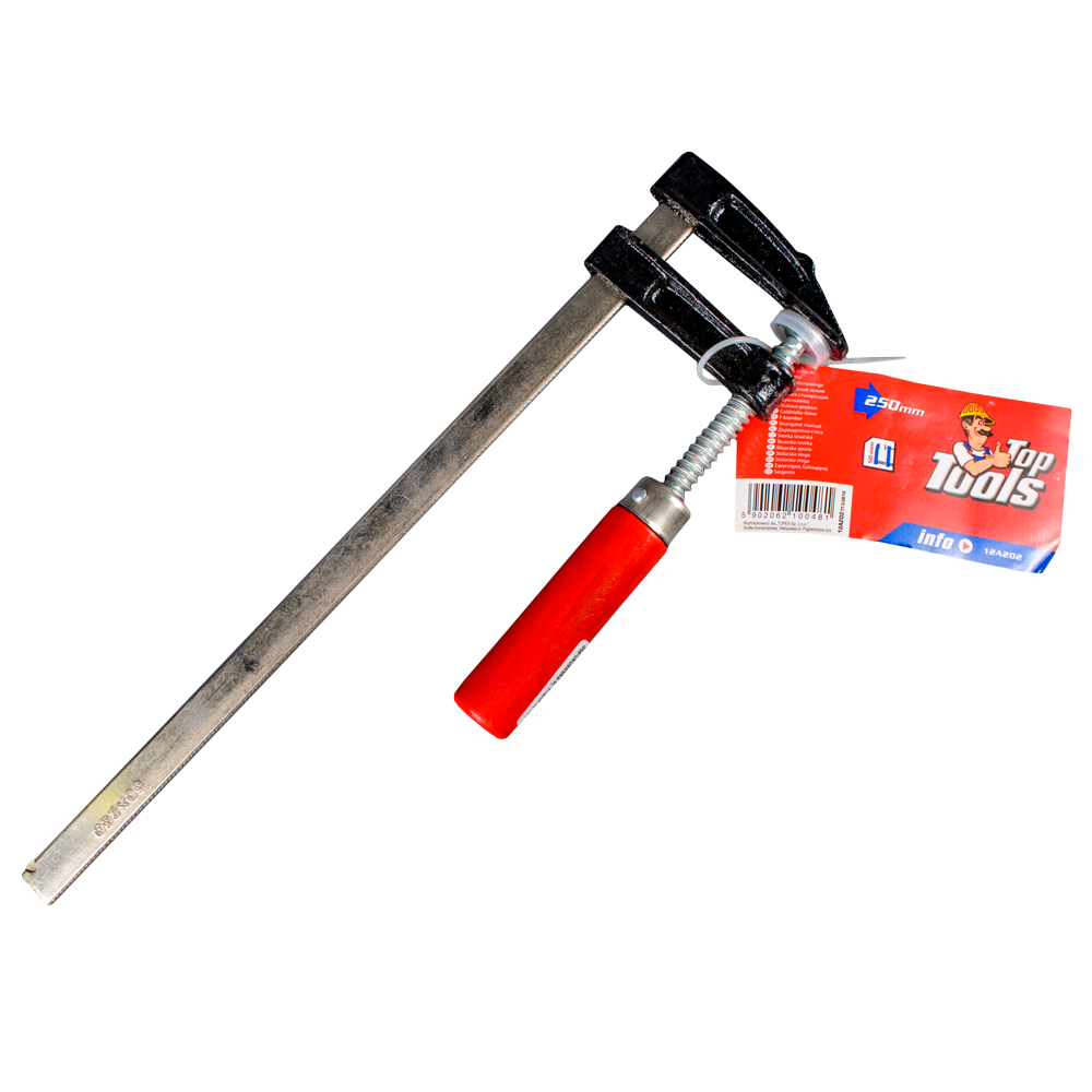 Presa de mana Top Tools, 250 x 50 mm
