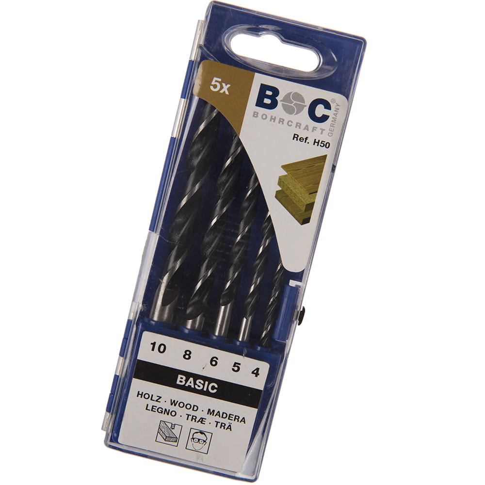 Set 5 burghie Unior, pentru lemn, 4-10 mm