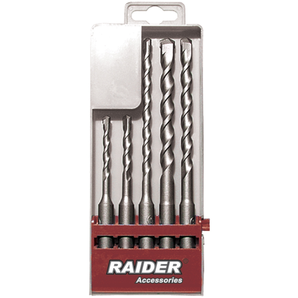 Set 5 burghie Raider, SDS Plus, pentru beton, 5 - 10 mm