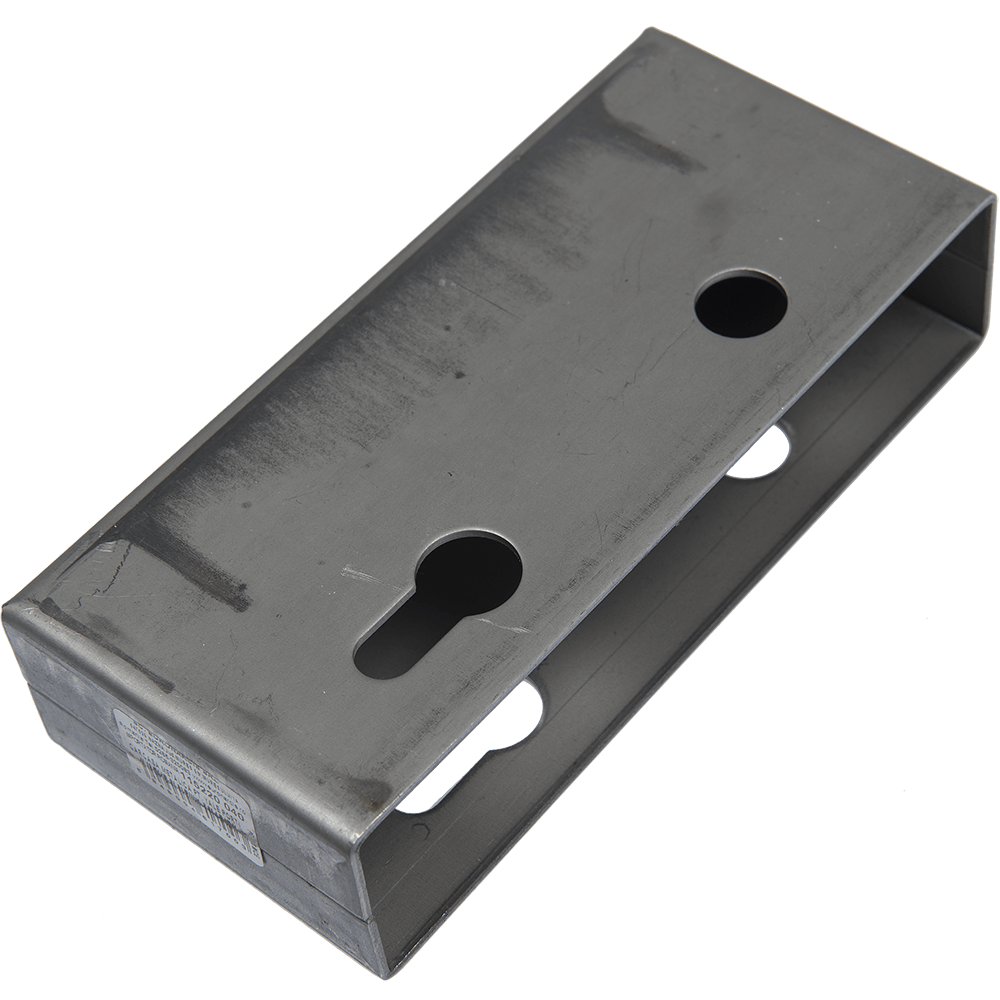 Carcasa de protectie broasca Comunello, pentru porti, din metal, 170 x 80 x 40 mm