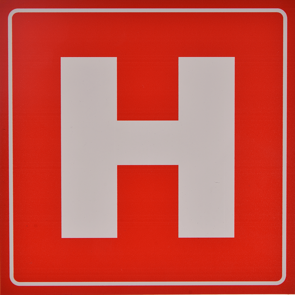 Semn Hidrant, PVC, 15 x 15 cm
