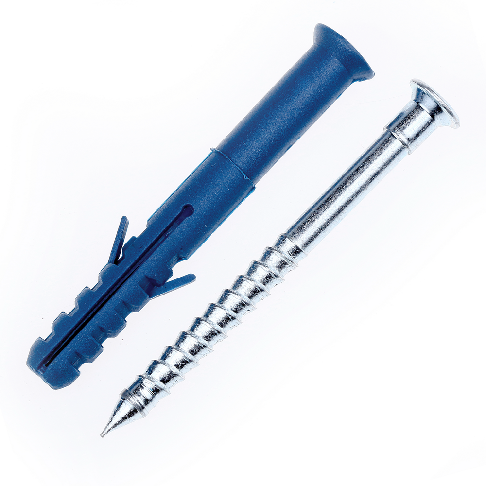 Diblu surub cui, tip W, nylon, 10 x 80 mm, 4 buc