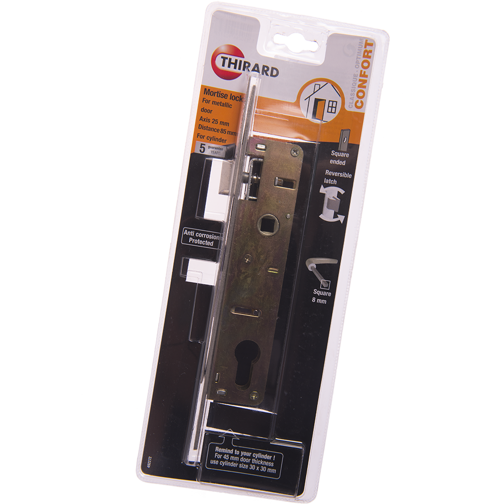 Broasca incastrata pentru usi metalice, otel, 25 x 85 mm
