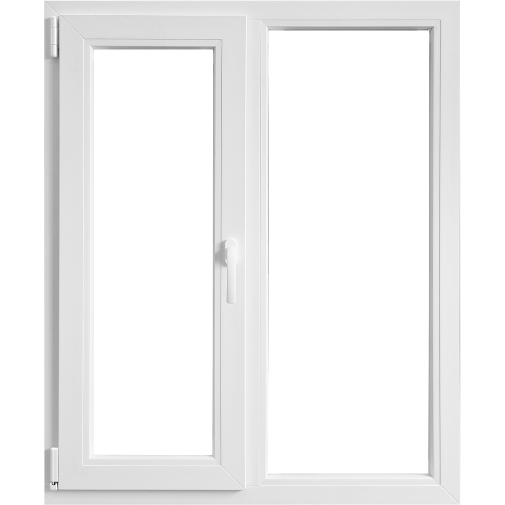 Fereastra PVC, 5 camere, deschidere stanga oscilobatant, alb, 116 x 136 cm