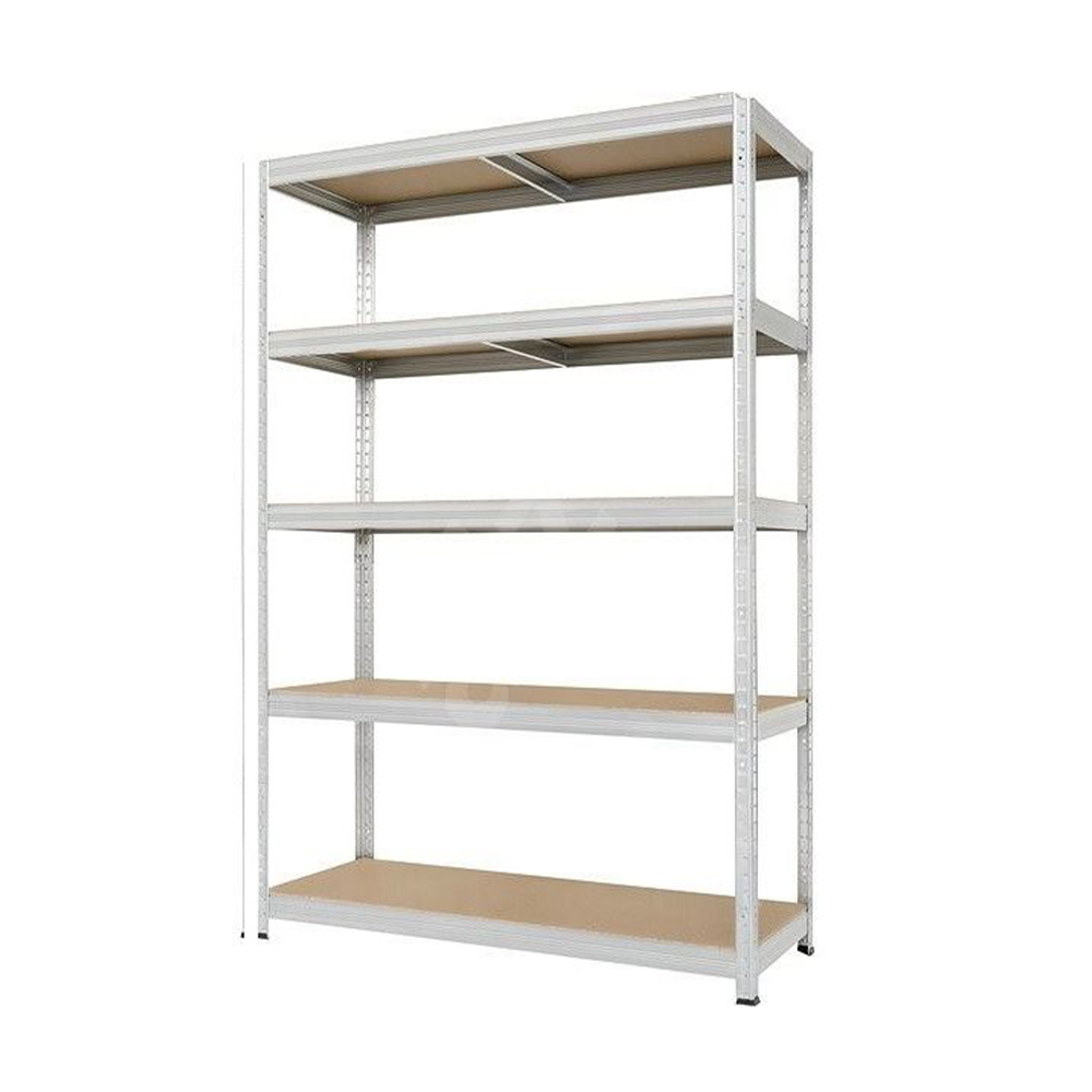 Raft metalic cu 5 polite din lemn, 350 kg/polita, 180 x 90 x 60 cm