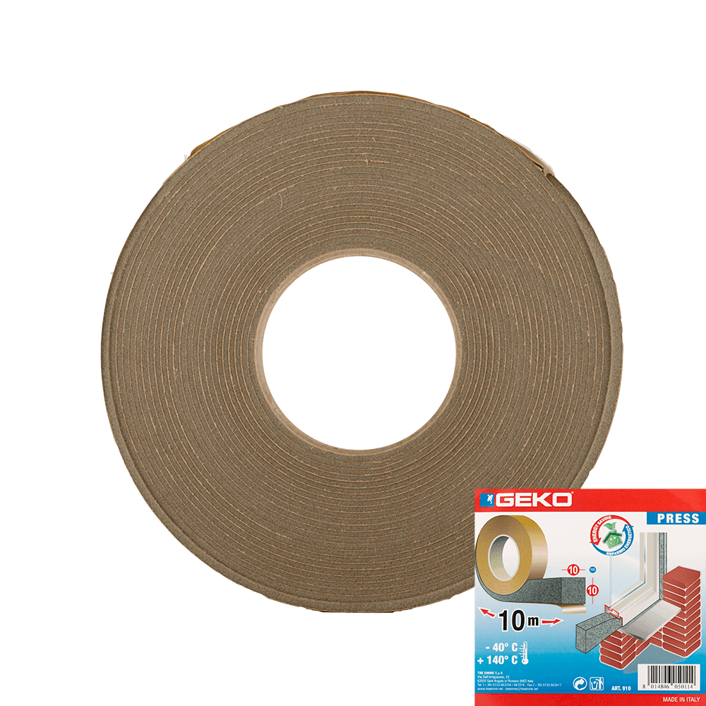 Garnitura adeviza Geko Press, spuma expandata, 10 x 10  mm x 10 m
