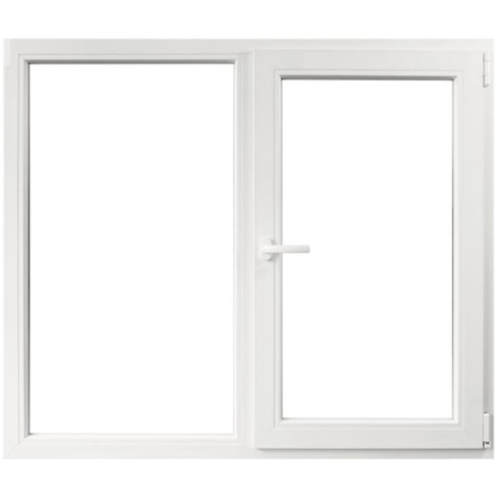 Fereastra PVC, 5 camere, deschidere dreapta oscilobatant, alb, 146 x 116 cm