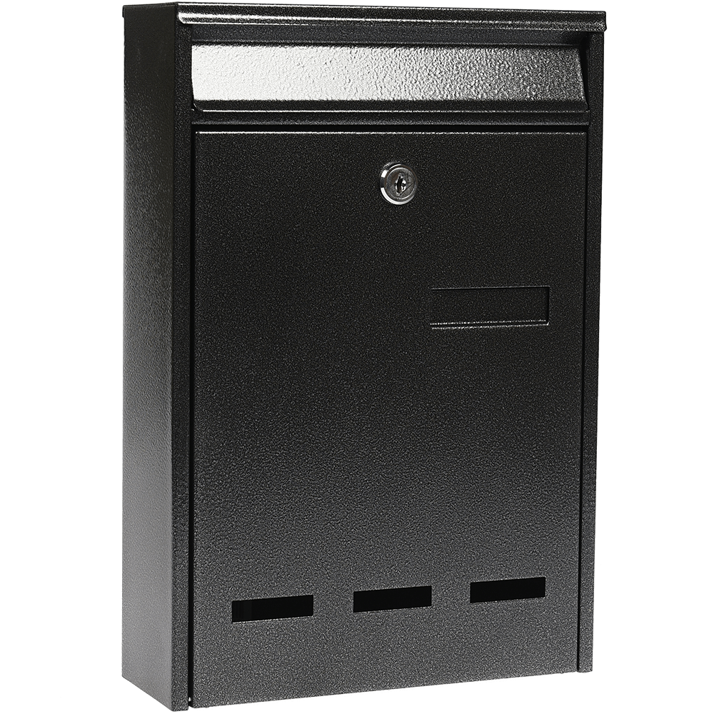 Cutie postala exterior Favor, metal, gri antracit, 2 chei, 315 x 215 x 75 mm