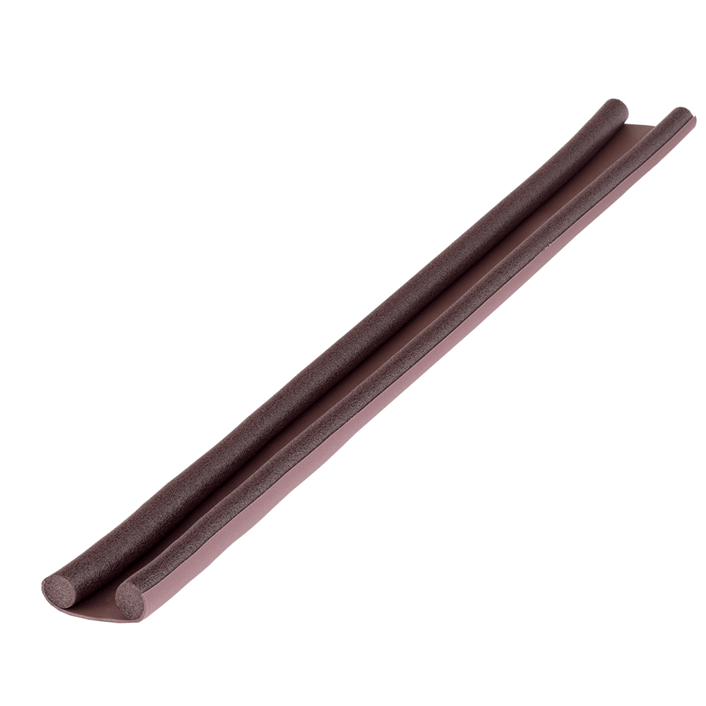 Prag izolator Geko Double Stop, PVC moale, maro