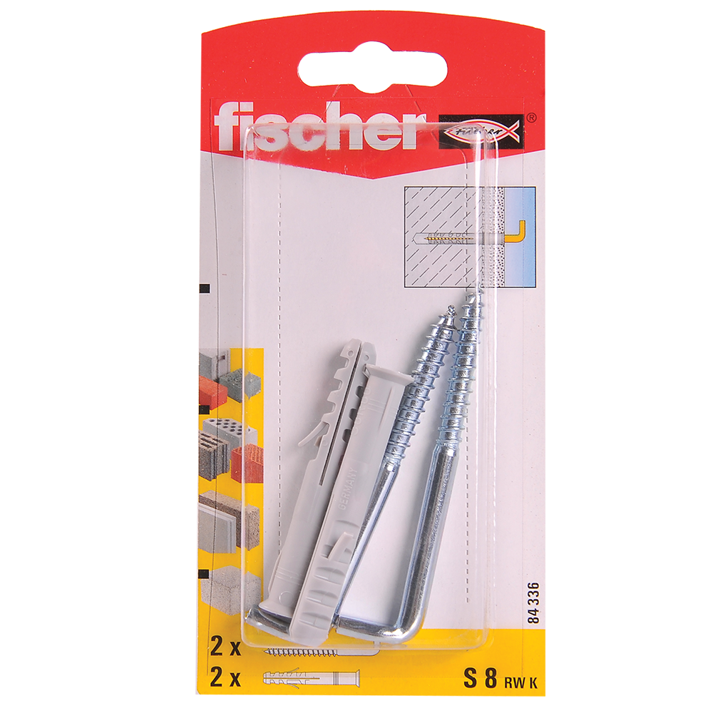 Diblu cu carlig S8, plastic, 5,8 x 80 mm