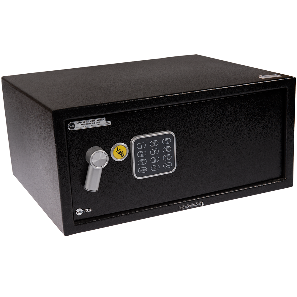 Seif pentru laptop Yale, electronic, negru, 200 x 430 x 350 mm