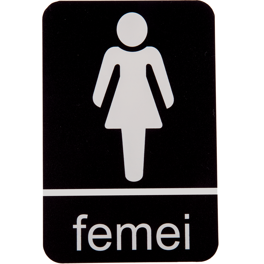 Indicator toaleta femei, 10 x 14 cm