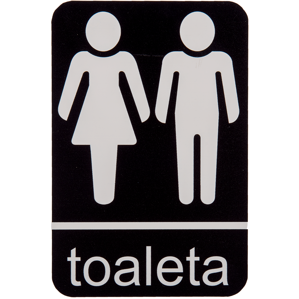 Semn Toaleta, PVC, 10 x 14 cm